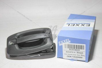 Ручка двери задней распашной наружная Fiat Ducato, Peugeot Boxer III, Citroen Jumper III (06-14) (B030.58222) 00-00021875 фото