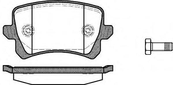 Колодки гальмівні задні AUDI A6 C6, AUDI Q3; VW CC B7, GOLF 5, PASSAT B6, PASSAT B7 2004- (1.4-4.2) 6900864172 фото
