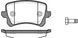 Колодки гальмівні задні AUDI A6 C6, AUDI Q3; VW CC B7, GOLF 5, PASSAT B6, PASSAT B7 2004- (1.4-4.2) 6900864172 фото 2