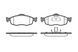 Колодки тормозные передние FORD COUGAR, MONDEO, SCORPIO 1989-2001 (1.6-2.9) 6900863130 фото 2