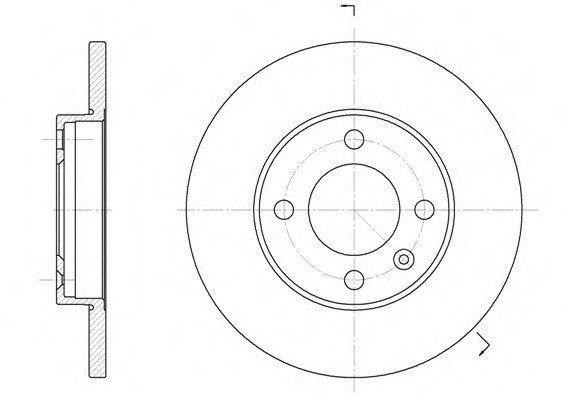 Гальмівний диск передній AUDI 100 C4, AUDI A4 (B5, B6), AUDI A6 C5; VW PASSAT B5 1990-2013 (1.6-4.2) 4635948409 фото