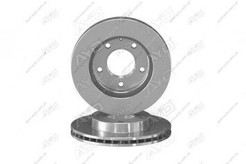 Диск тормозной передний (D=258mm) PEUGEOT 206 (07-), FORD PROBE (94-), MAZDA 626 (GE, GF) (-02) (10-50540) AYD 00-00057596 фото