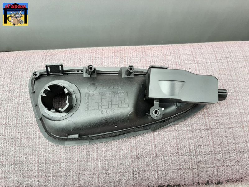 Ручка двері передньої лівої SEAT IBIZA 4 (чорна, срібна) 2008-2017 6010-10-016401P фото