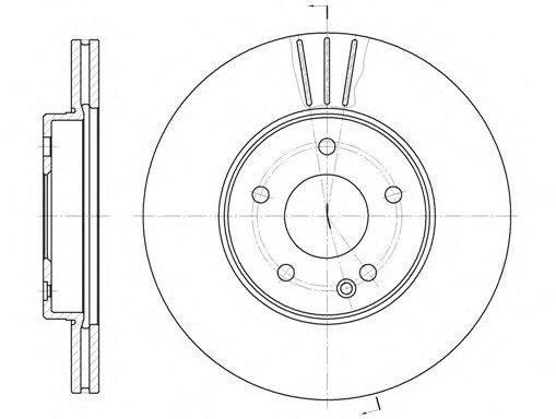 Тормозной диск передний MERCEDES C W202 1993-2000 (1.8-2.5D) 4635949140 фото